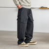 徐太浪【多口袋 立体裁剪】大码工装裤男春秋宽松直筒休闲裤长裤 商品缩略图3