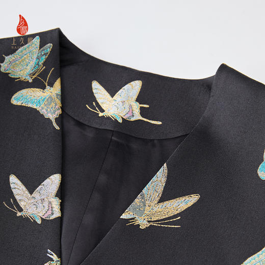 上久楷女式宋锦外套 中式上衣 晴春蝶戏 CY1025203001 商品图5