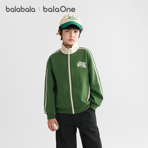 巴拉巴拉balaOne儿童外套男童女童上衣2025新款秋棒球服舒适保暖 商品图2