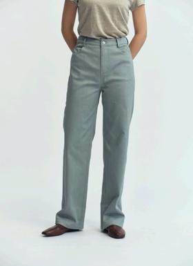 JAI 25AW 浅灰蓝straight like a sword直筒牛仔裤