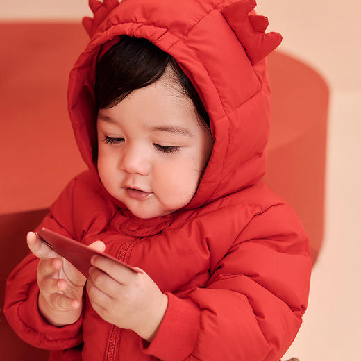 【真心绒】迷你巴拉男女童三防羽绒连体衣宝宝婴儿爬服2025冬新款 商品图2