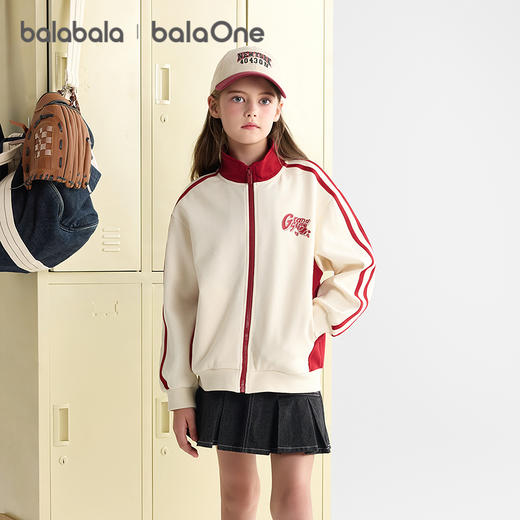 巴拉巴拉balaOne儿童外套男童女童上衣2025新款秋棒球服舒适保暖 商品图1