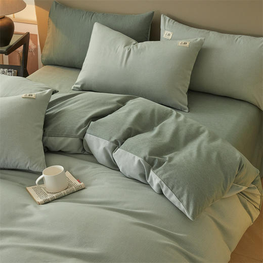 热卖！加厚款 暖融融！恒源祥 2025年新款 高品质 纯色加厚全棉磨毛四件套 软糯舒适 贴肤保暖 多款可选 商品图9