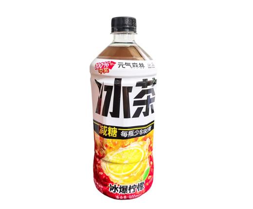 900ml/瓶 元气森林 冰茶冰爆柠檬    减糖冰柠檬味茶饮料饮品 商品图0