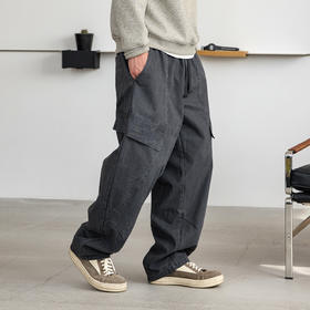 徐太浪【多口袋 立体裁剪】大码工装裤男春秋宽松直筒休闲裤长裤