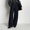 森马牛仔裤女冬季宽松分割抓毛拖地裤2025新款酷飒风显腿长弯刀裤 商品缩略图1