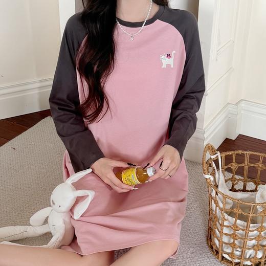 康妮雅女式长袖睡裙 53W62L002 商品图1