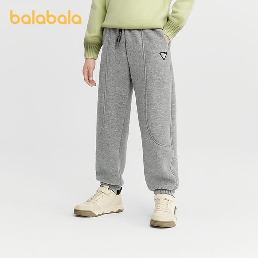 巴拉巴拉童装儿童裤子男童加绒长裤2025冬装新款卫裤 商品图2
