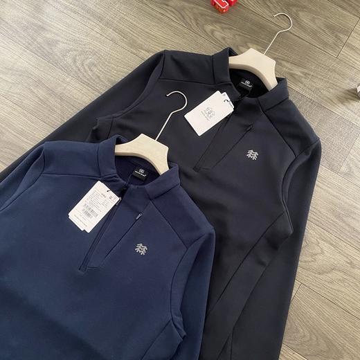 可隆加绒长袖T恤吸湿排汗抗菌男士半拉链卫衣 商品图2