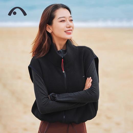 爱暇步24秋冬新款马甲外套女摇粒绒加厚运动健身户外休闲上衣背心A24414TA 商品图1