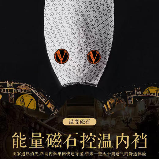 3条仅69【男士磁石养护内裤礼盒装】2024男士内裤莫代尔超薄透气男生四角裤裆平角短裤头 商品图1