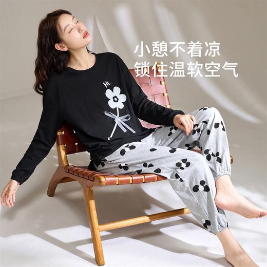 康妮雅女式长袖长裤套头套装 53W62T008 商品图2