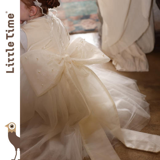 littletime女童连衣裙2025秋冬新款儿童洋气网纱公主裙女宝宝裙子 商品图3