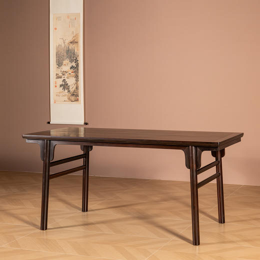 二十世纪	红木夹头榫刀牙板画案 商品图1