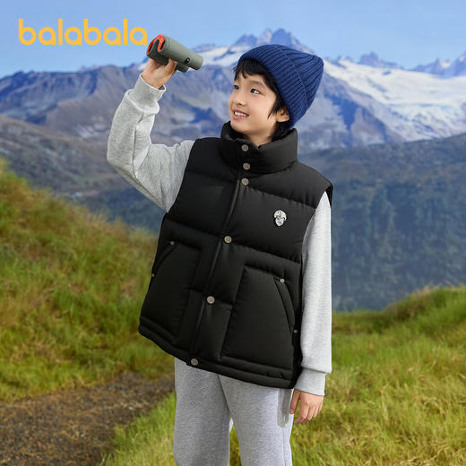 巴拉巴拉儿童羽绒马甲男童大童上衣新款童装2025秋冬 商品图0