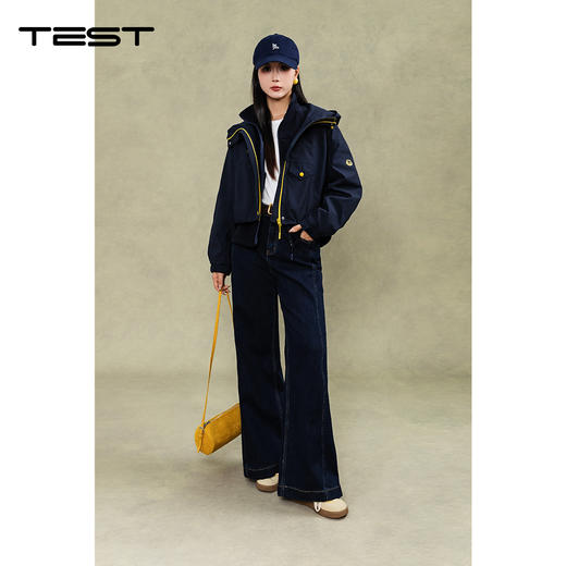 冬上新时尚休闲保暖两穿派克服连帽外套2254108 商品图1