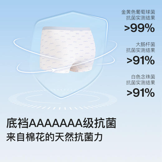 likeuu儿童新疆A类婴儿棉纯棉内裤（3条装）LC3251113 商品图3