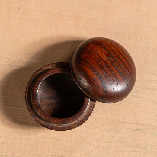 清	黄花梨素工圆香盒 商品图1