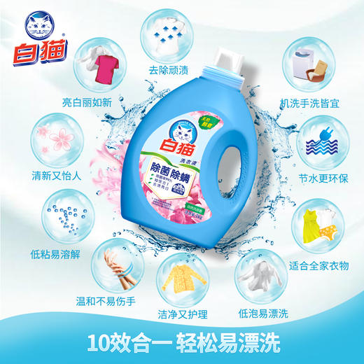 白猫除菌除螨无磷洗衣液1kg—rxs 商品图2