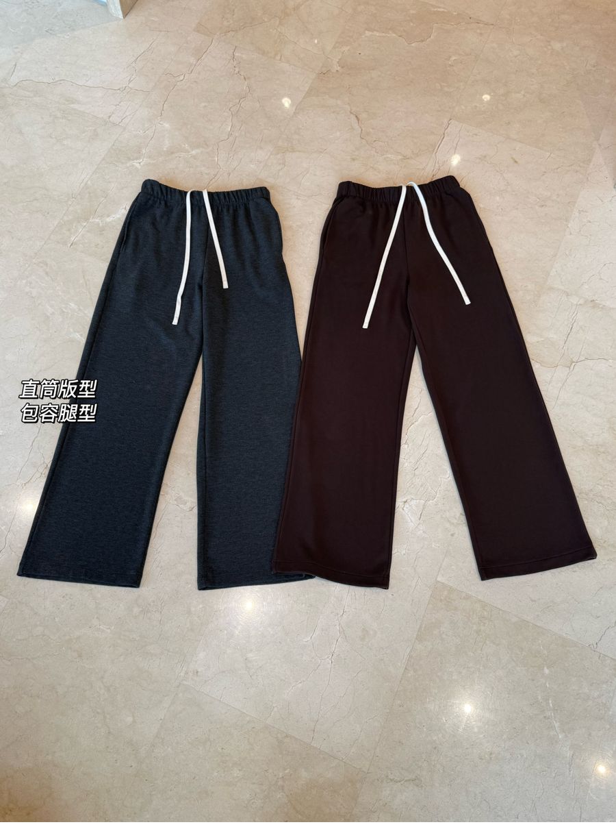 纯yuan 进口德绒❗️Moc*o 秋冬新品保温德绒boxyfit松紧高腰休闲裤/卫裤