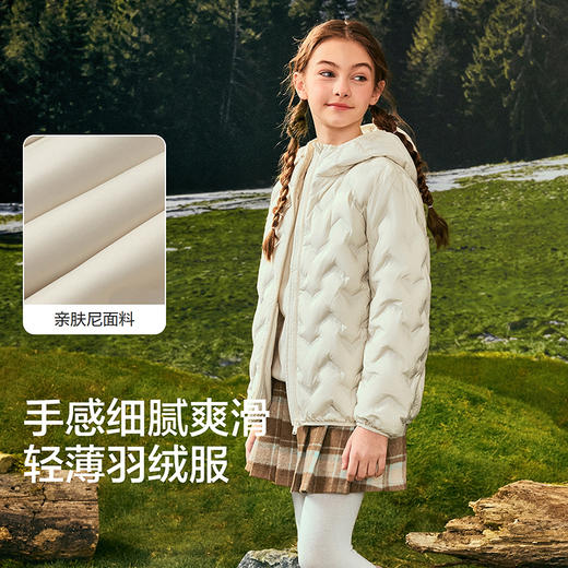 【商场同款】巴拉巴拉童装儿童轻薄羽绒服男女童2025冬季连帽外套 商品图3