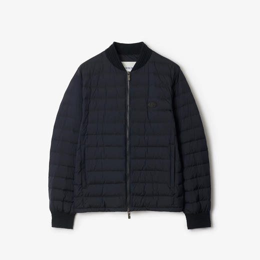 BURBERRY 巴宝莉 男士马术骑士徽标贴片尼龙羽绒服 深蓝色 8110273 A1222 商品图0