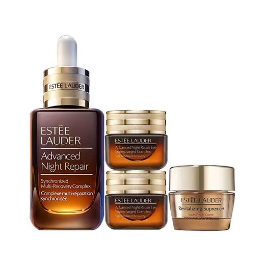 【保税直发A义乌】雅诗兰黛挚爱四件套 小棕瓶精华50ml+小棕瓶眼霜15ml*2+智妍面霜15ml（清爽/滋润） 商品图1