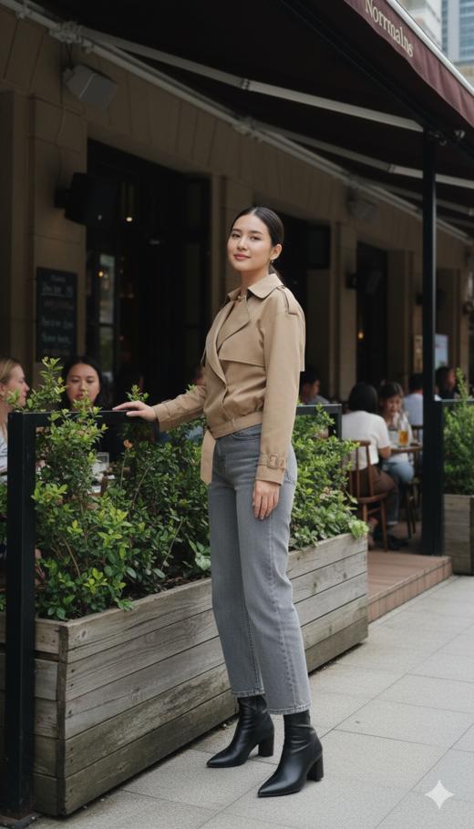 小个子英伦风休闲短款外套 商品图0