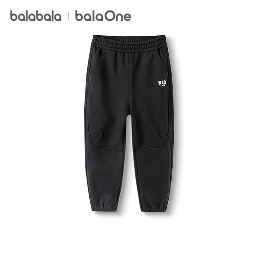 巴拉巴拉balaOne童装儿童加绒运动裤子男童女童长裤2025冬季新款 商品图4