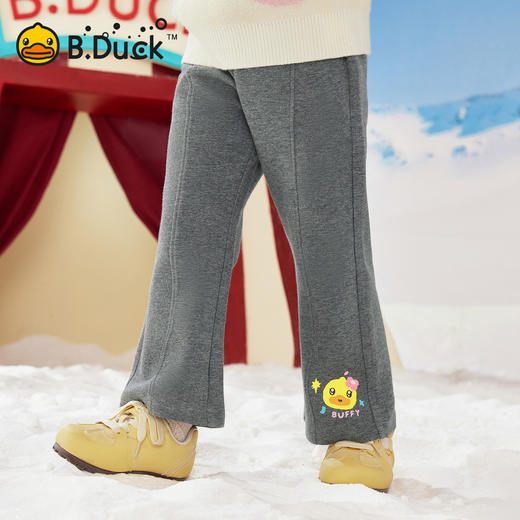【加绒】B.Duck小黄鸭童装冬季保暖针织长裤90-130码 FF5673070 商品图1