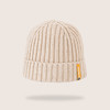 迷你巴拉儿童毛线帽男女童宝宝螺纹纯色简约瓜皮帽子秋冬款 商品缩略图2