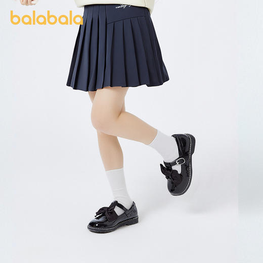 巴拉巴拉儿童裙子春秋装童装女童短裙百褶半身裙学院风舒适百搭萌 商品图2