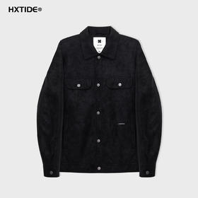 【新品上新】HX 春秋季翻领皮茄克衫外套合体版型Y105530011101