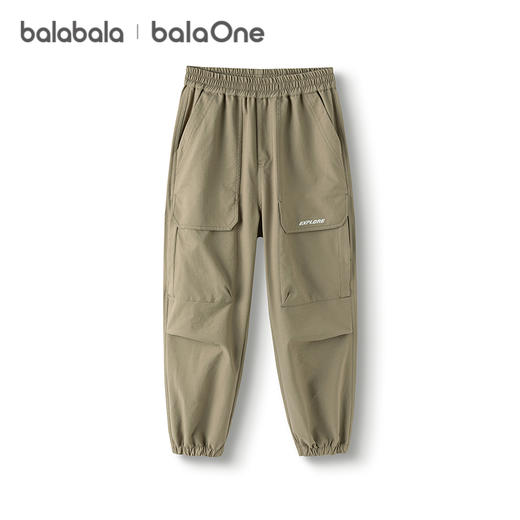 巴拉巴拉balaOne童装儿童工装裤男童2025秋装新款长裤束口裤时尚 商品图4