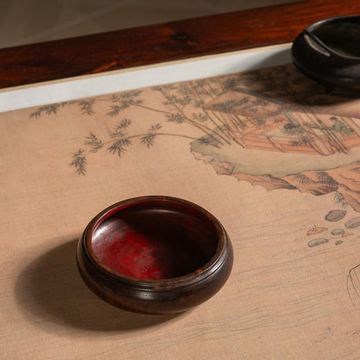 清	红木整挖水盂 商品图2