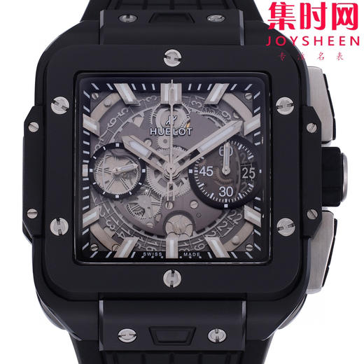 BBF黑陶瓷方形计时男士腕表 商品图1