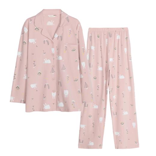 康妮雅女式长袖长裤开襟套装 53G62T035 商品图8