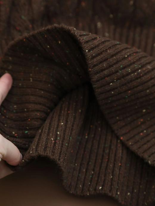 羊毛彩点复古翻领毛衣 C12TJ-99992 商品图7