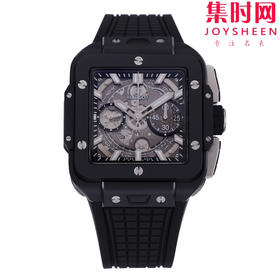 BBF黑陶瓷方形计时男士腕表