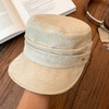 【日系复古平顶帽】氛围感拉满，帽型挺括显脸小，精妙别致的裁剪，柔软亲肤面料，可盐可甜，女款做旧英伦风报童帽小众百搭秋冬贝雷帽QQ 商品缩略图4