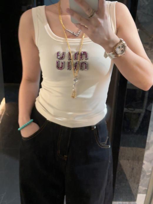 缪家螺纹弹力背心 商品图1