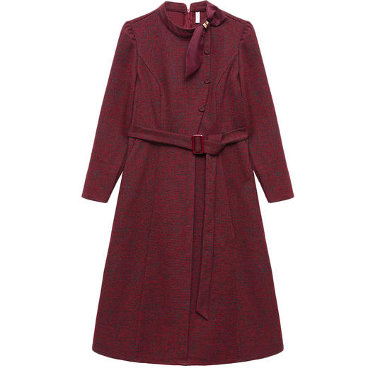 QYM 54C2527-Y连衣裙高腰A字裙妈妈装长款A字裙 商品图4