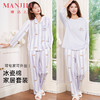 【圆领/开衫】熳洁儿 秋冬新款时尚条纹腊肠狗套装女士家居服冰瓷棉25703227/25703228 商品缩略图0