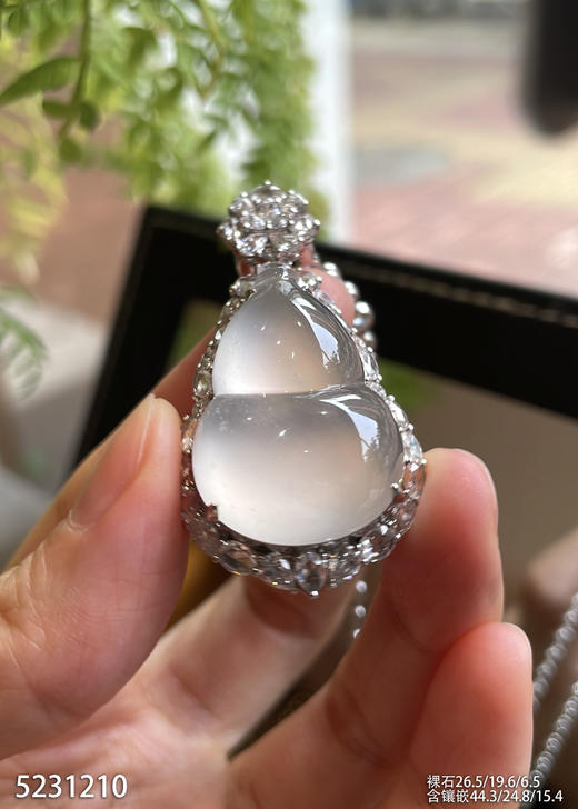 玻璃种葫芦吊坠【5231210】具体价格微信咨询 商品图1