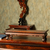 清	黄花梨镶瘿木面束腰三弯腿翘头案中案摆件 商品缩略图4
