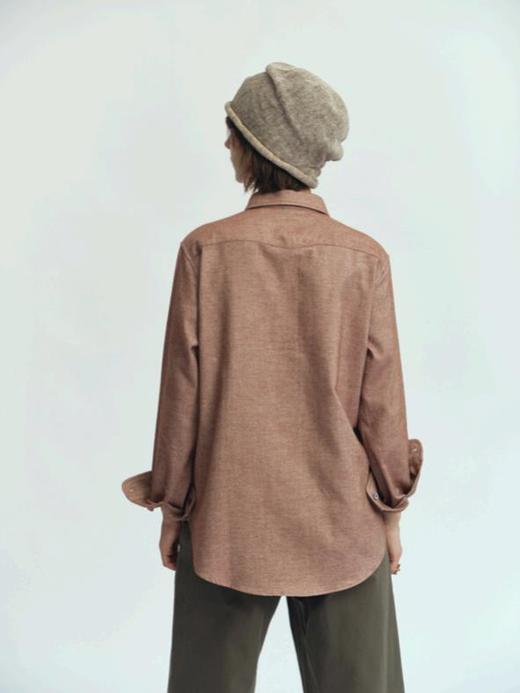 JAI 25AW 锈棕色/犀牛灰法兰绒3号衬衫 商品图4