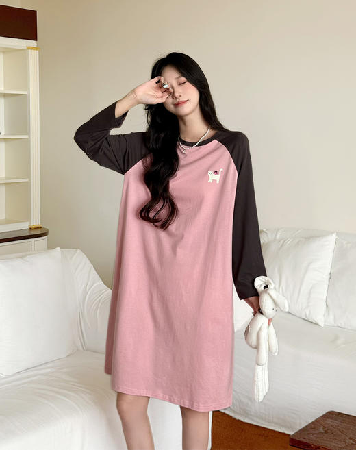 康妮雅女式长袖睡裙 53W62L002 商品图9