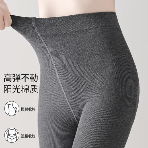 【高弹压力瘦腿❗️柔软贴身不易掉档】秋冬款打底裤女士显瘦秋冬季高腰外穿黑色连裤袜棉加绒加厚。hb 商品图2