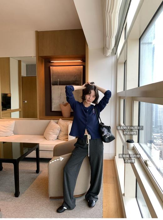 纯yuan 进口德绒❗️Moc*o 秋冬新品保温德绒boxyfit松紧高腰休闲裤/卫裤 商品图11