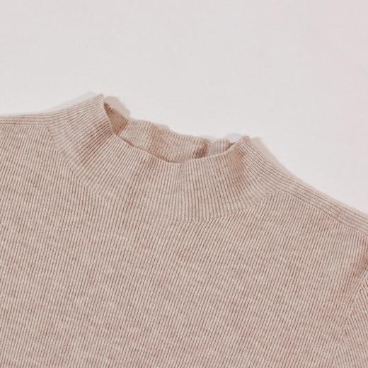 半身缘女装 秋季修身一体纺织半高领羊毛衫253113M01240058 商品图5